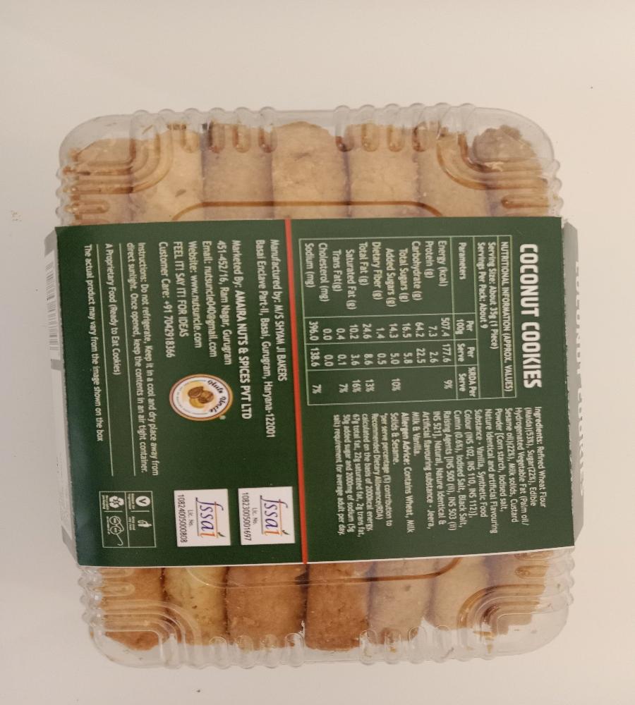 COCONUT COOKIES – Nuts Uncle